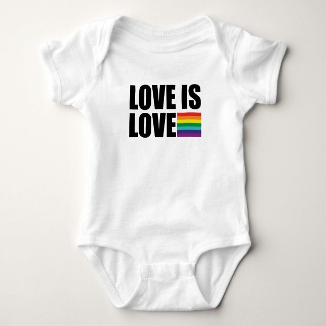 Body Para Bebê Amor é Amor (Frente)