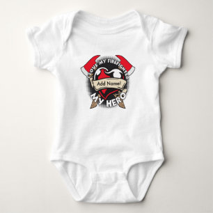 Body Para Bebê Amor feito sob encomenda meu sapador-bombeiro