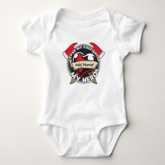Body Para Bebê Amor feito sob encomenda meu sapador-bombeiro