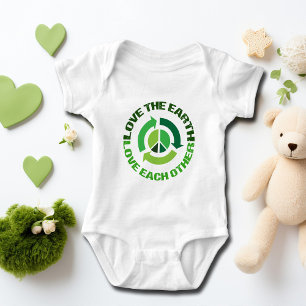 Body Para Bebê Amor Fofo Ativista Ambiental da Terra