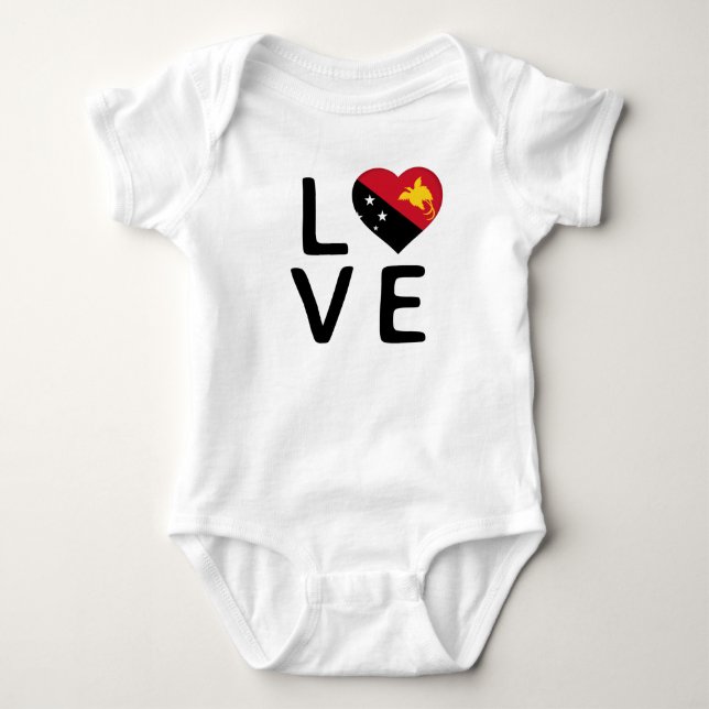 Body Para Bebê Amor - Papua Nova Guiné (Frente)