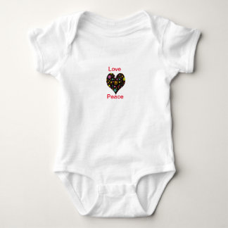Body Para Bebê Amor, Paz e Designs Flores Exclusivos | Flo Simból