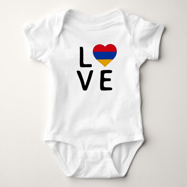 Body Para Bebê Amor - Sinalizador Armênia (Frente)