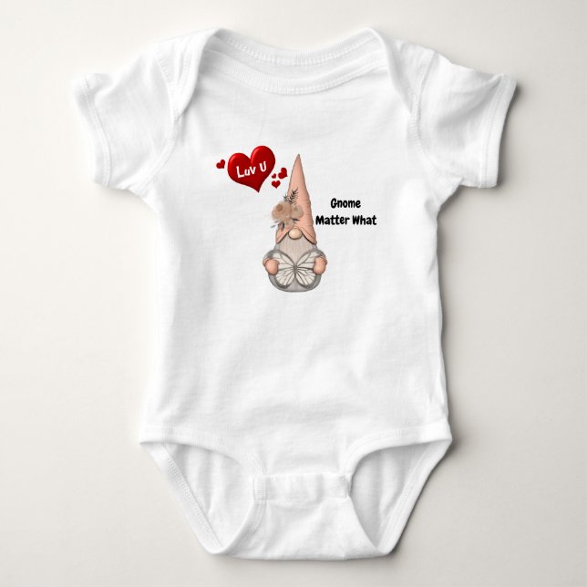 Body Para Bebê Amor Você Gnomo (Frente)