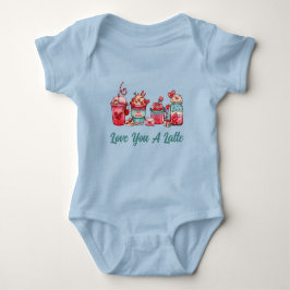 Body Para Bebê Amor Você Um Latte Ming On Blue Baby Bodysuit