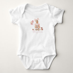 Body Para Bebê Amoreira elegante de morango vermelho elegante