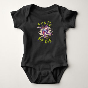 Body Para Bebê Andar de skate ou morrer Skateboarder Menina