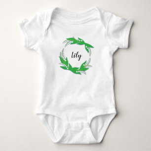 Body Para Bebê Anel Personalizado de Lily da Bodycase de Vale