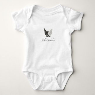 Body Para Bebê Angel Statue with Inspirational Quote – “Everythin