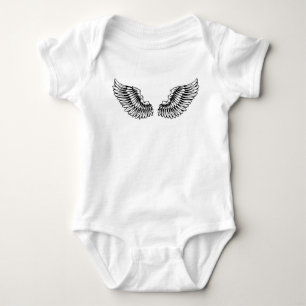 Body Para Bebê Angel Wings on Baby Suit