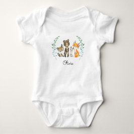 Body Para Bebê Animais Florestais