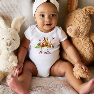 Body Para Bebê Animais personalizados para crianças