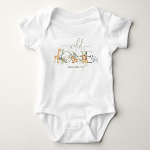 Body Para Bebê Animais Selvagens Whimsical Selgle Selvagem Selvag