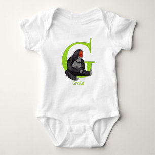 Body Para Bebê Animal ABC G é para gorila babaca.