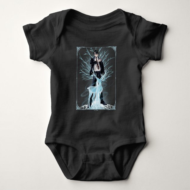 Body Para Bebê Anime HARRY POTTER™ Stag Patronus (Frente)