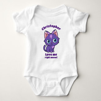 Body Para Bebê Animo roxo Vetor de Arte Bebê Bodyfato