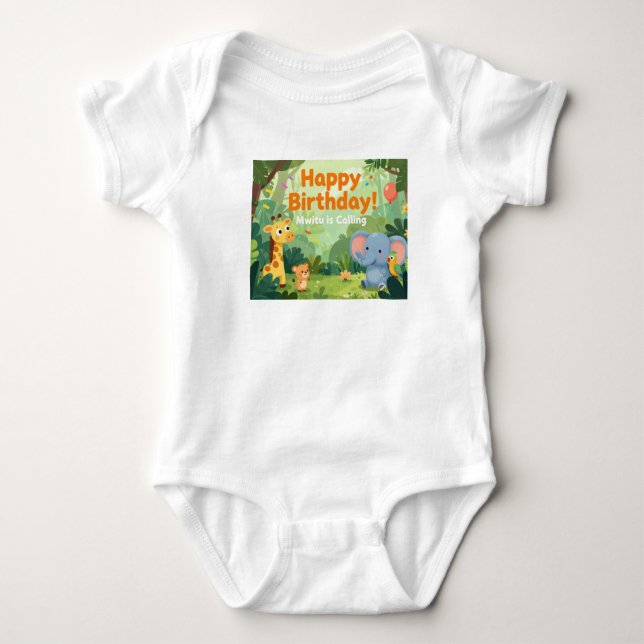 Body Para Bebê Aniversário (Frente)