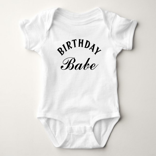 Body Para Bebê Aniversário Bebê Engraçado Frase Menino (Frente)