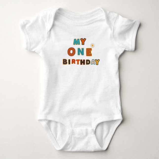 Body Para Bebê  Aniversário   Bebê Menina  (Frente)