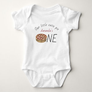 Body Para Bebê Aniversário de criança de Pizza de Aquarela