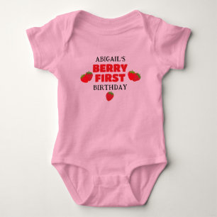 BODY PARA BEBÊ ANIVERSÁRIO DE UM ANO DE BERRY