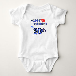 Body Para Bebê Aniversário do Bebê Bodyfit 20