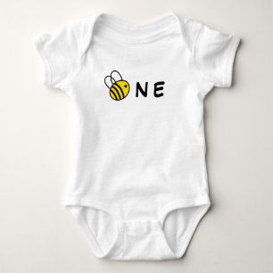 Body Para Bebê Aniversário do Bumble Bee 1º