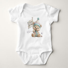 Body Para Bebê Aniversário do Ursinho Pastel