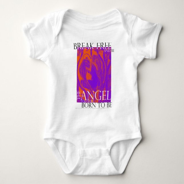 Body Para Bebê Anjo - creeper do bebê (Frente)