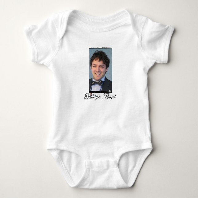 Body Para Bebê Anjo do Papai para qualquer criança (Frente)