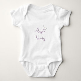 Body Para Bebê Anjos Por Perto Presente de Fé / Batismo Presente 