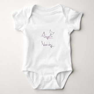 Body Para Bebê Anjos Por Perto Presente de Fé / Batismo Presente