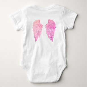 Body Para Bebê Anjos Rosa