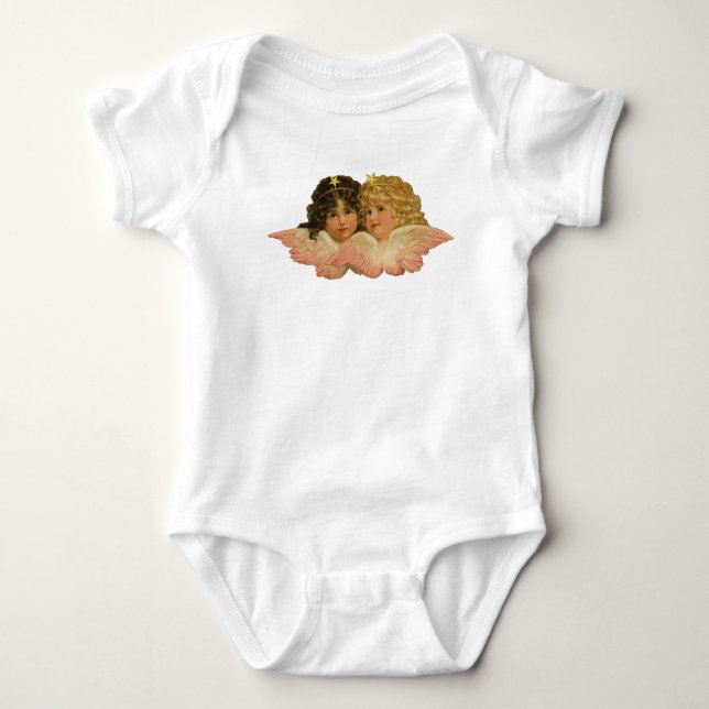 Body Para Bebê Anjos Vitorianos (Frente)