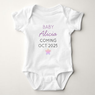BODY PARA BEBÊ ANÚNCIO DE BEBÊ PERSONALIZADO