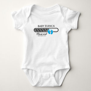 Body Para Bebê Anúncio de Foto de Gravidez Personalizada para Car