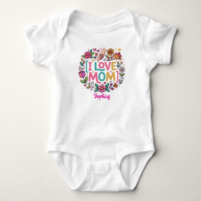 Body Para Bebê Anúncio de Gravidez com Roteiro Personalizado (Eu  (Frente)