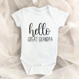 Body Para Bebê Anúncio de Gravidez do Vovô Excelente