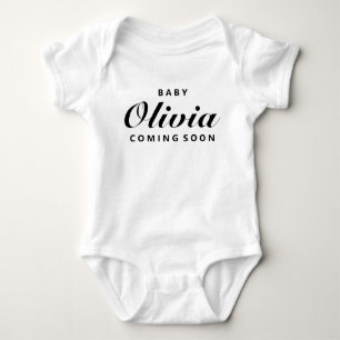Body Para Bebê Anúncio de Gravidez Personalizada