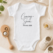 Anúncio de Gravidez Personalizado Minimalista Já V