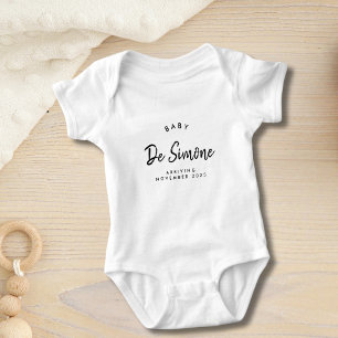 Body Para Bebê Anúncio de Gravidez Simples Moderno