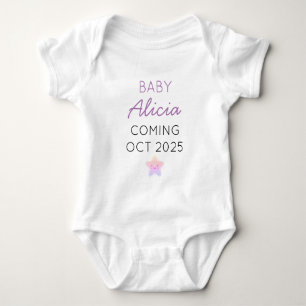 BODY PARA BEBÊ ANÚNCIO PERSONALIZADO DE BEBÊ
