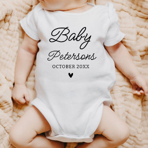 Body Para Bebê Anúncio personalizado de gravidez em breve