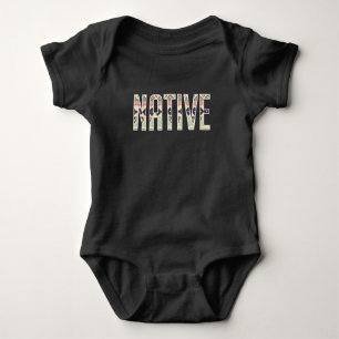 Body Para Bebê Apache Índio Padrão Americano Nativo