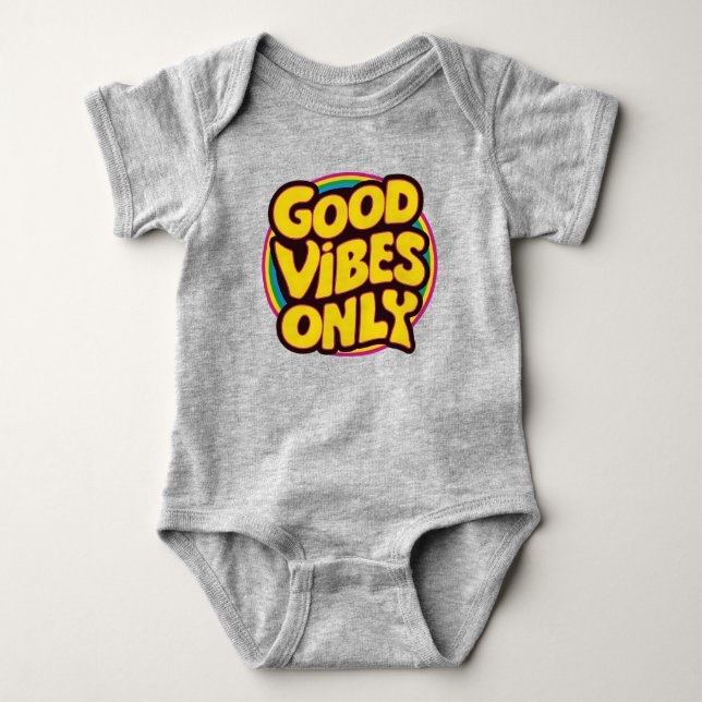Body Para Bebê Apenas boas vibrações (Frente)