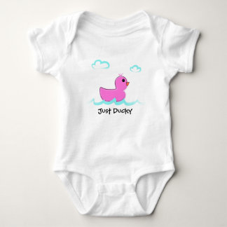 Body Para Bebê Apenas Bodysuit de borracha cor-de-rosa Ducky do