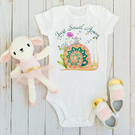 Body Para Bebê Apenas Caracol Fora De Caracol