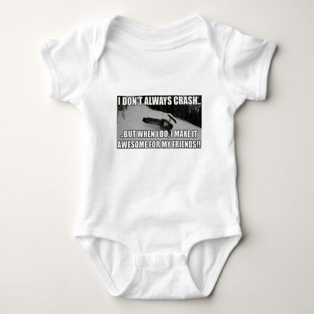 Body Para Bebê Apenas Snowmobiles Merch (Frente)