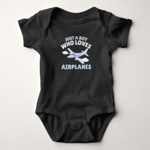 Body Para Bebê Apenas um garoto que ama aviões