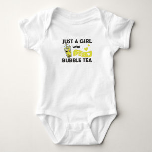Body Para Bebê Apenas Uma Menina O Chá De Bolha Adora Kawaii Roxo